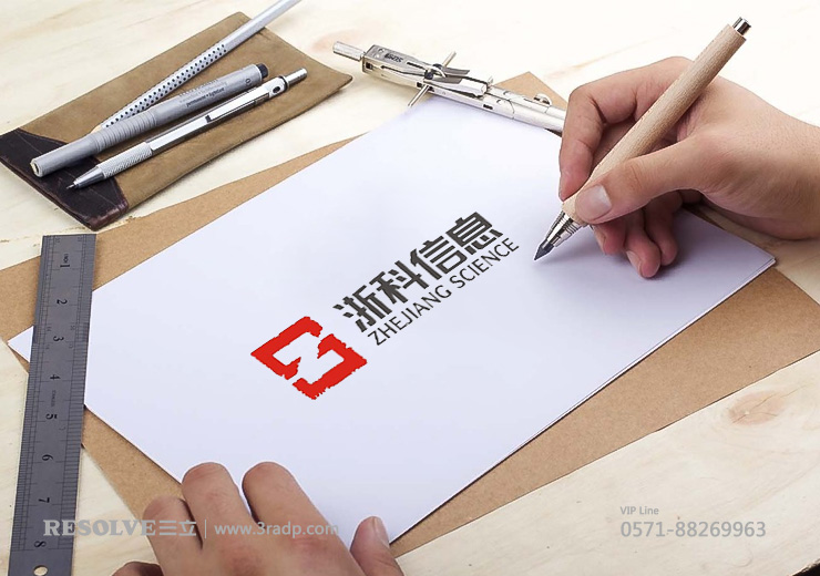標志-LOGO設計VI設計-浙江浙科信息技術有限公司
